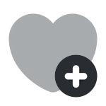Heart Add SVG Icon